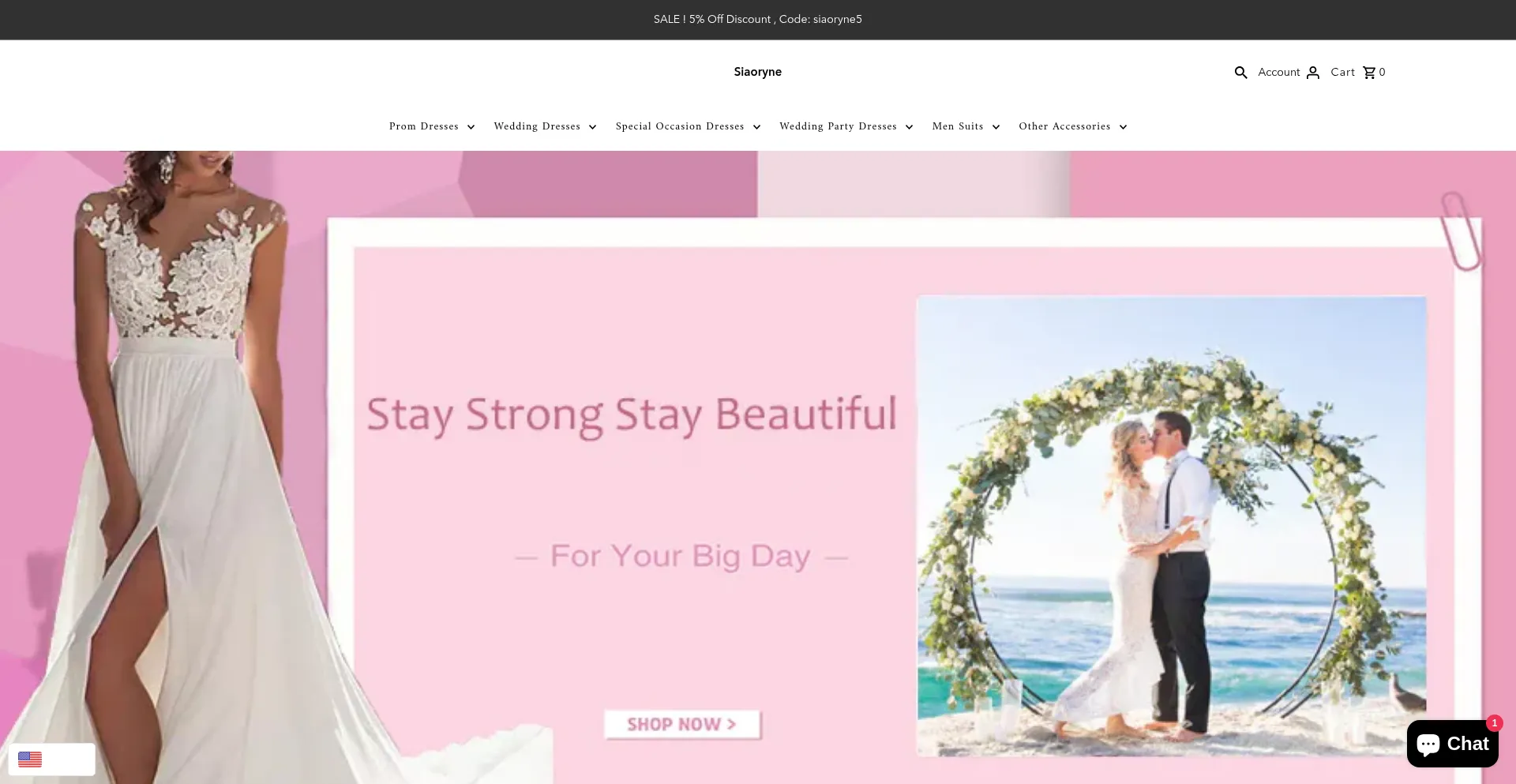 Website screenshot of Siaoryne.com