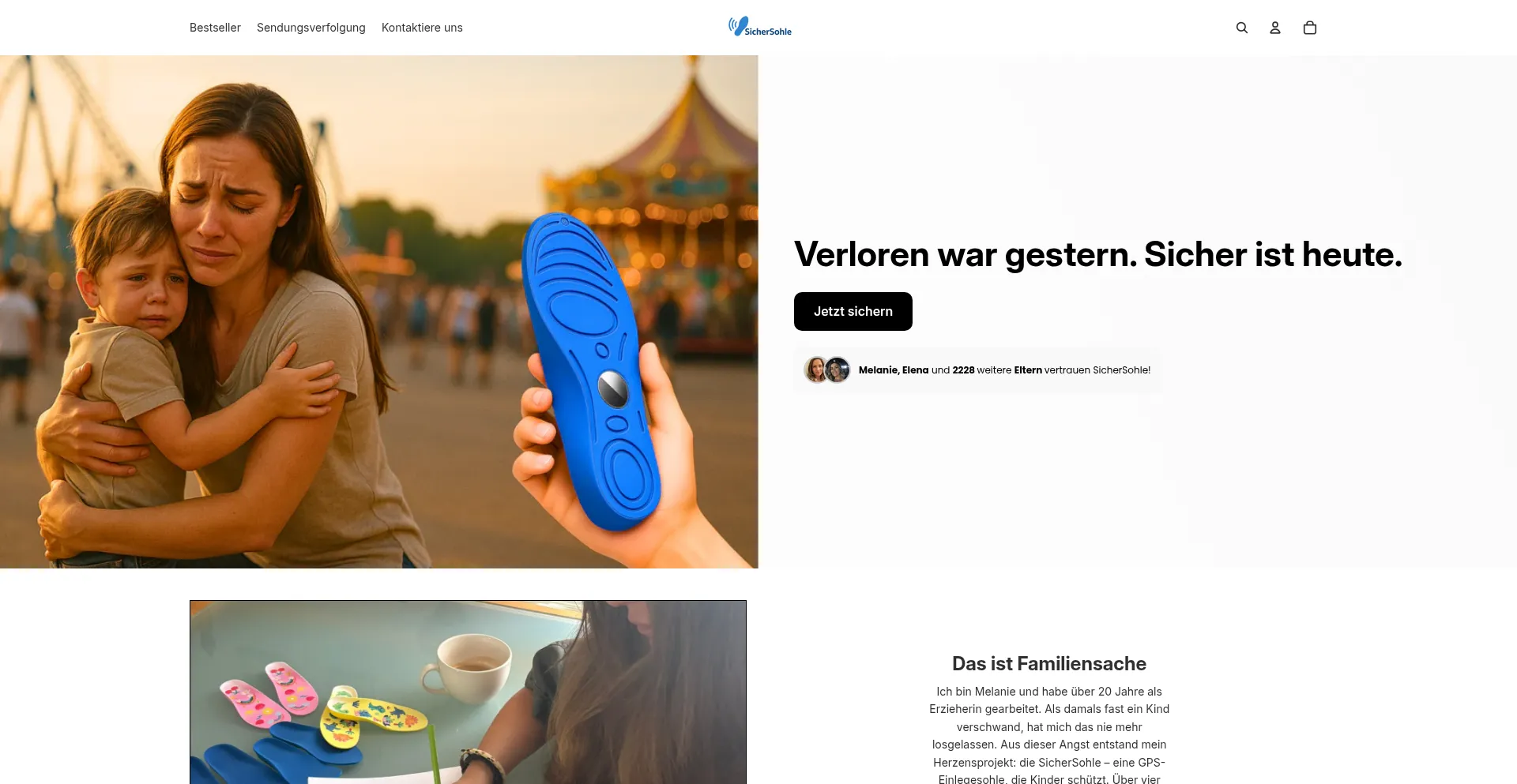 Sichersohle.de Screenshot
