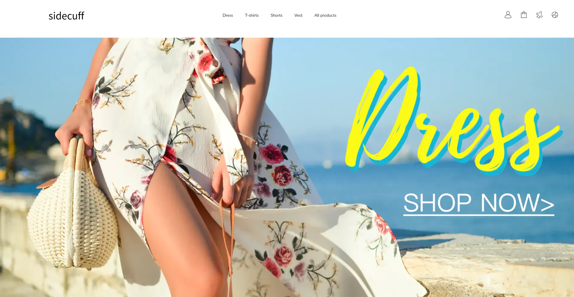 Website screenshot of Sidecuff.com