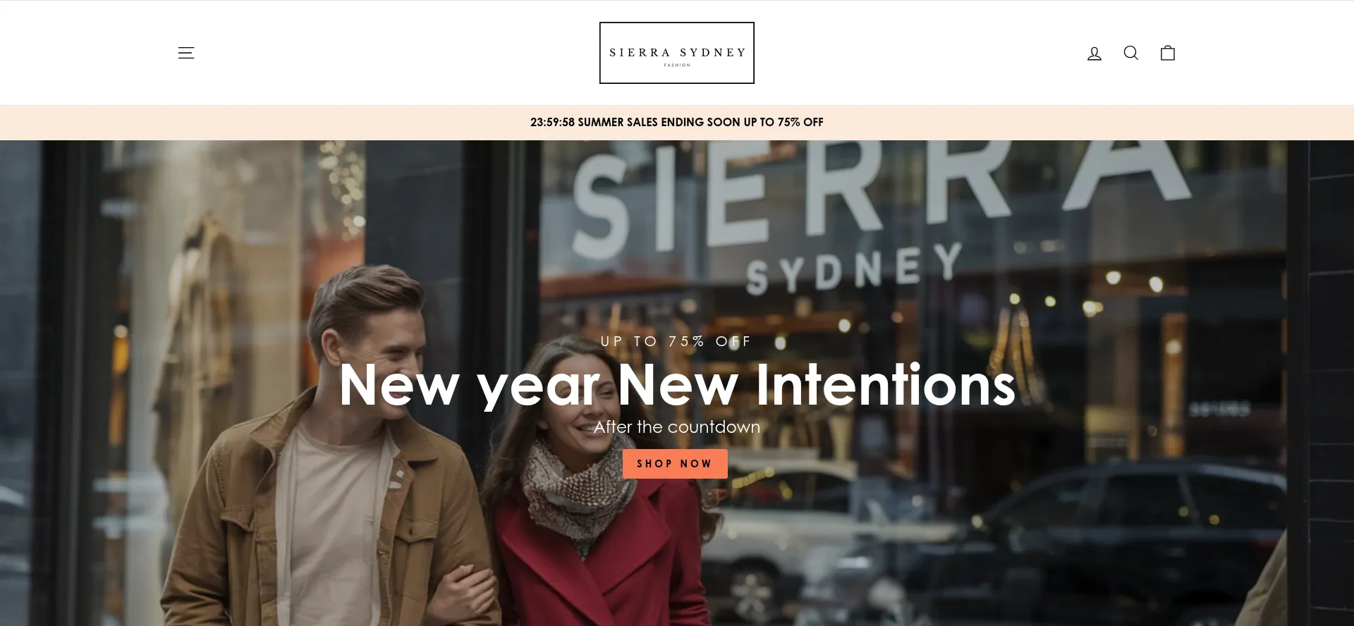 Website screenshot of Sierrasydney.com