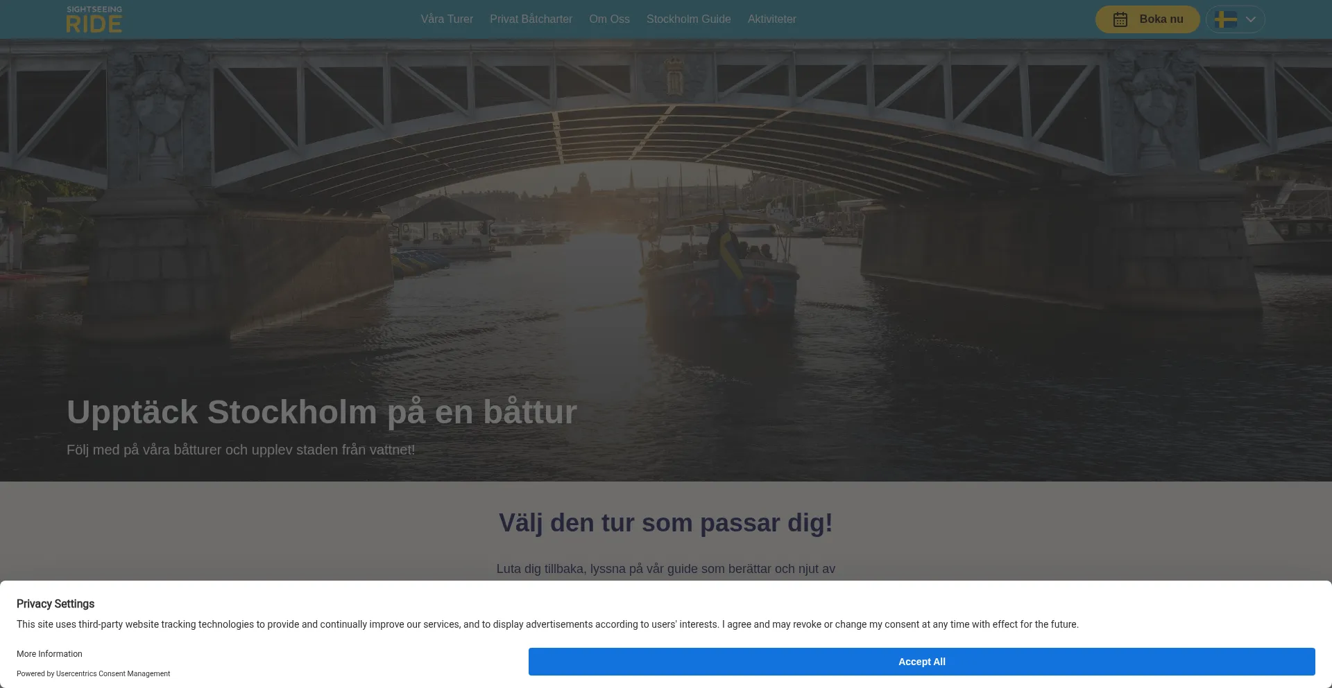Sightseeingride.com Screenshot
