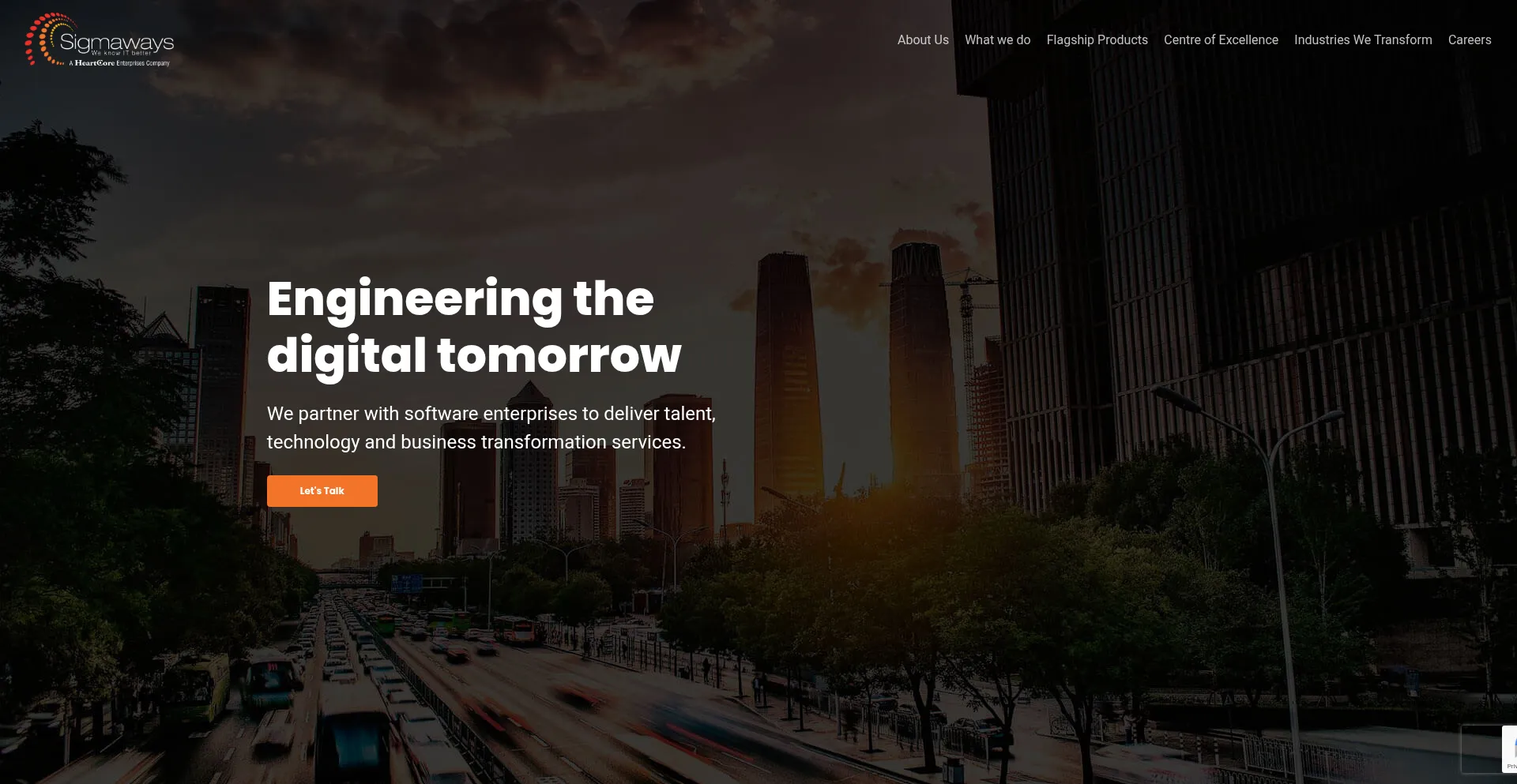 Website screenshot of Sigmaways.com