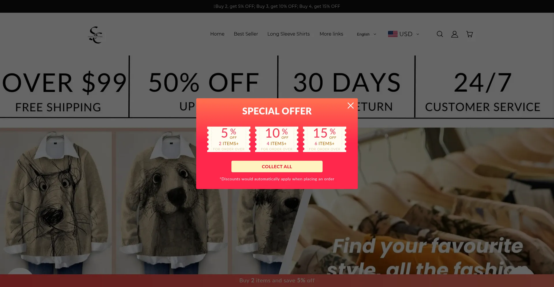 Website screenshot of Signscustoms.com