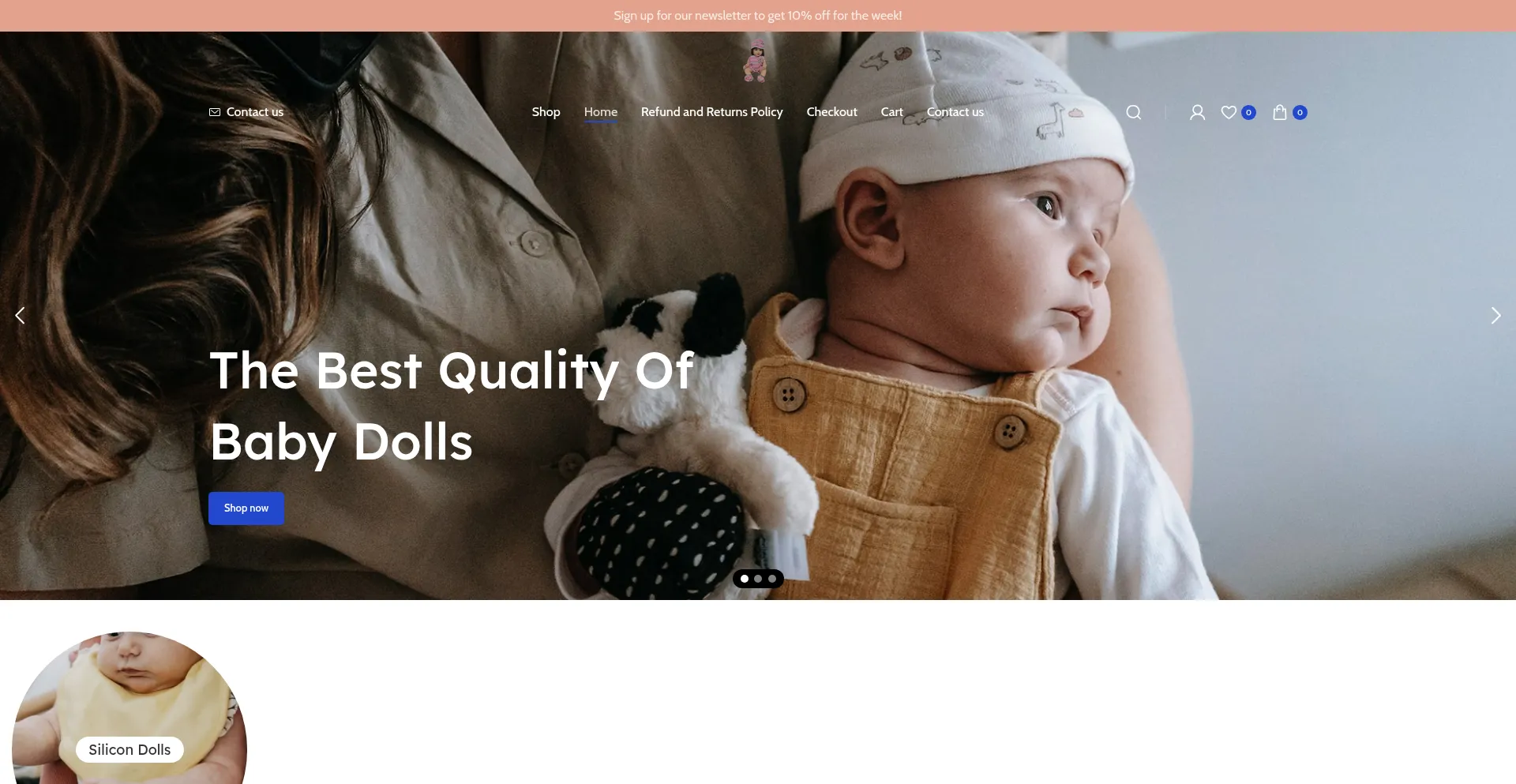 Website screenshot of Siliconedoll.pro