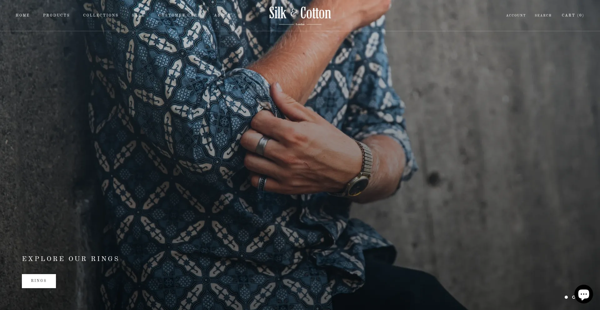 Website screenshot of Silkandcotton.store