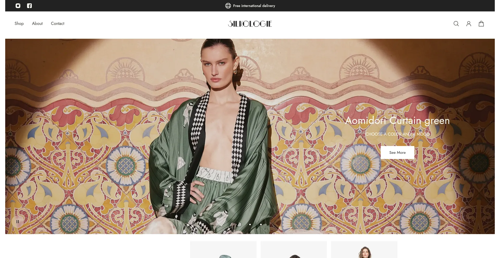 Silkologie.com Screenshot