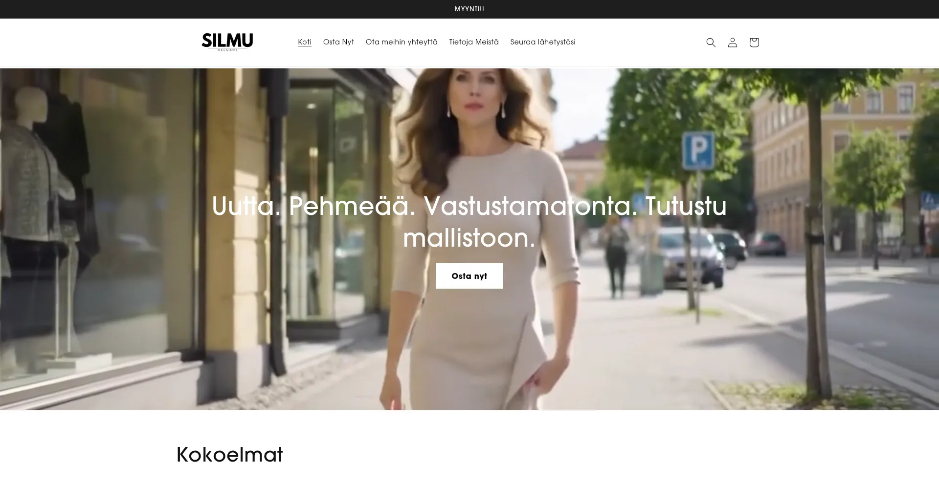 Website screenshot of Silmu-helsinki.com