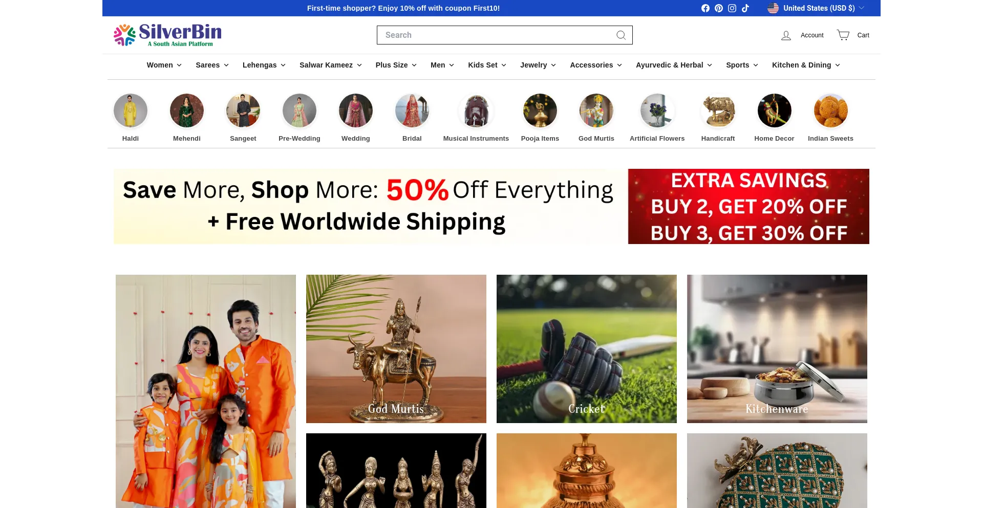 Silverbin.com Screenshot