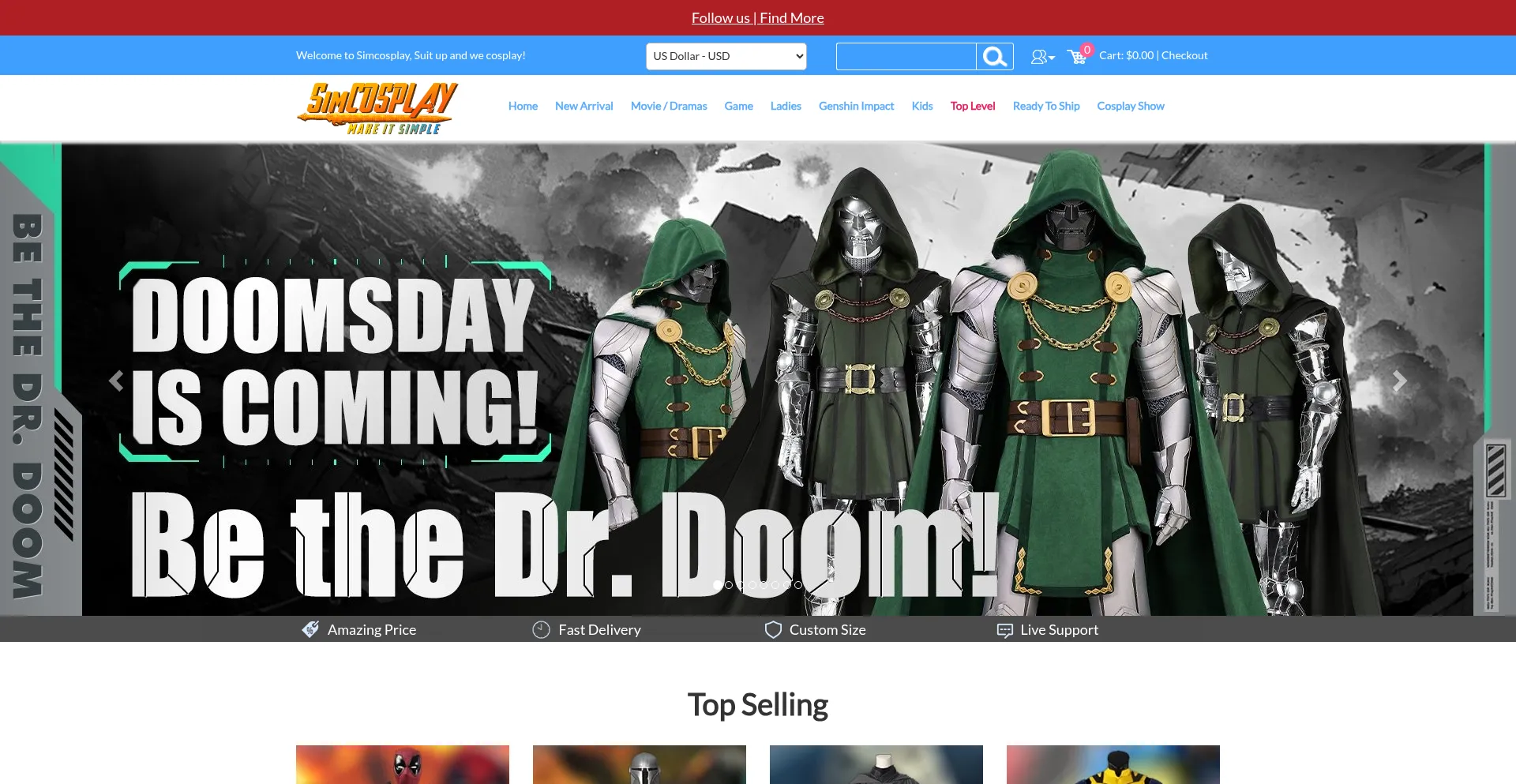 Simcosplay.com Screenshot