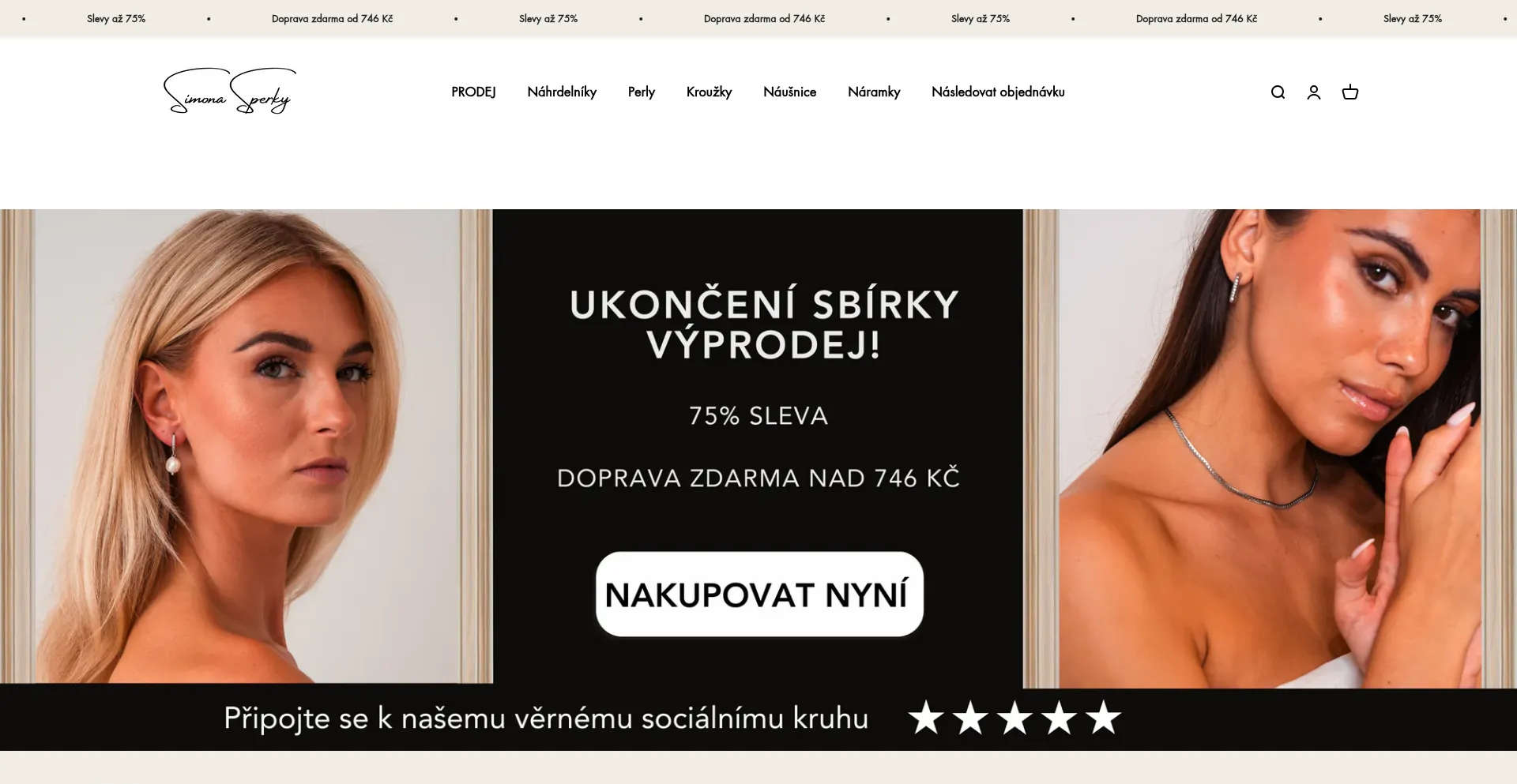 Website screenshot of Simonasperky.cz