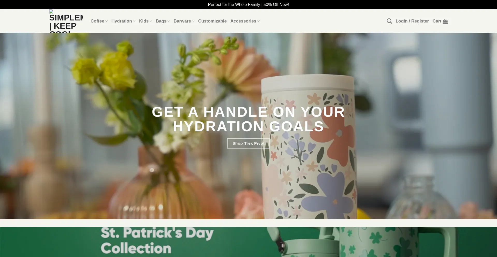 Website screenshot of Simplebottlemodern.com