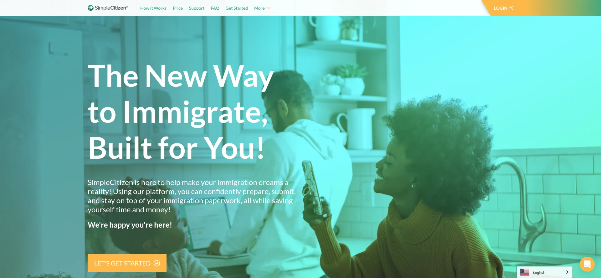 Website screenshot of Simplecitizen.com