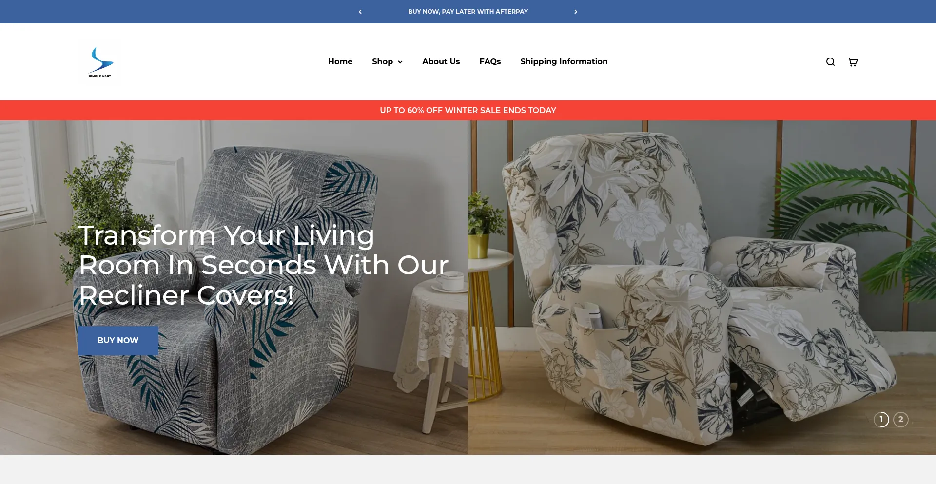Website screenshot of Simplemart.com.au