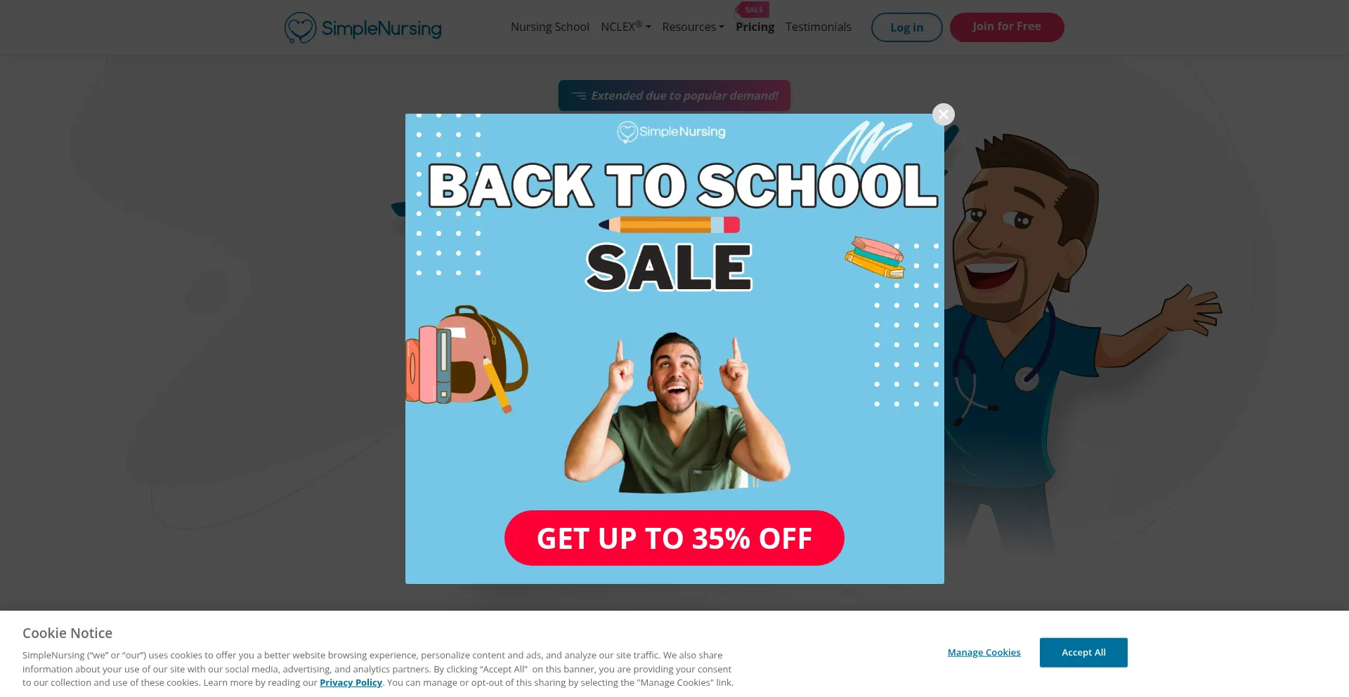 Simplenursing.com Screenshot
