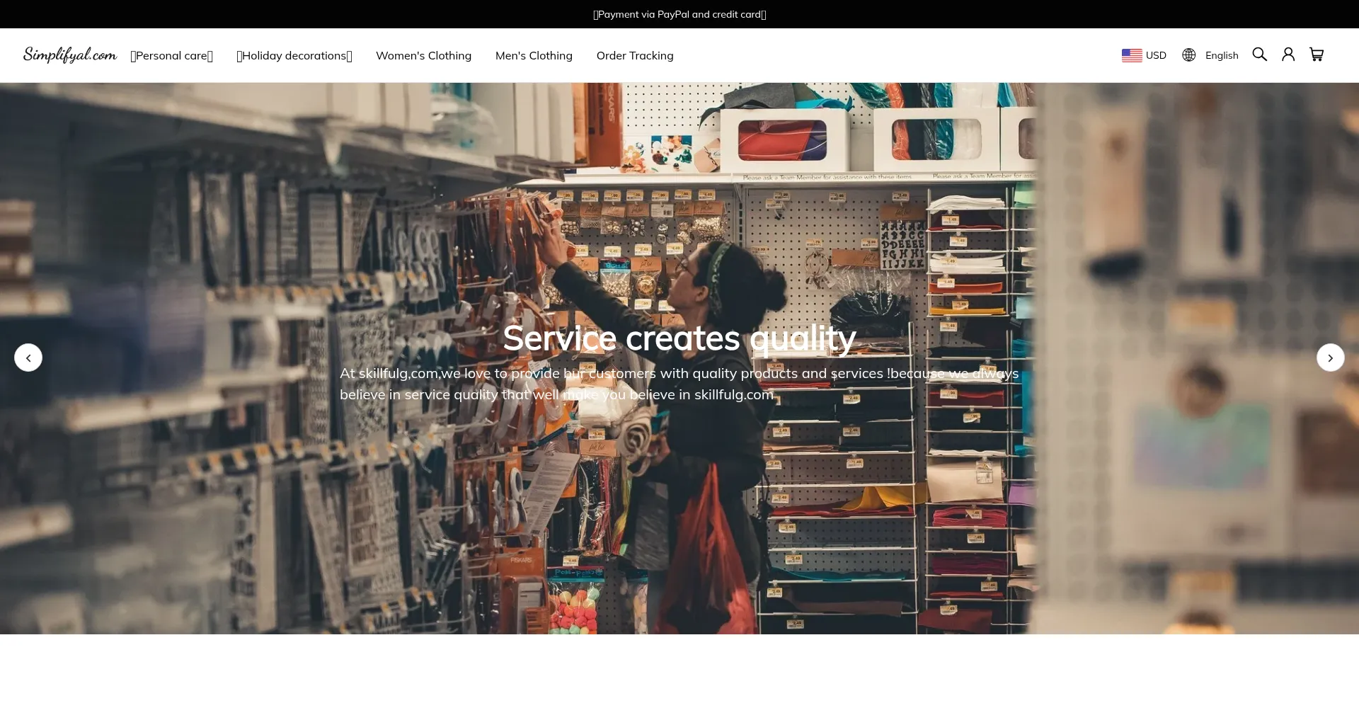 Website screenshot of Simplifyal.com