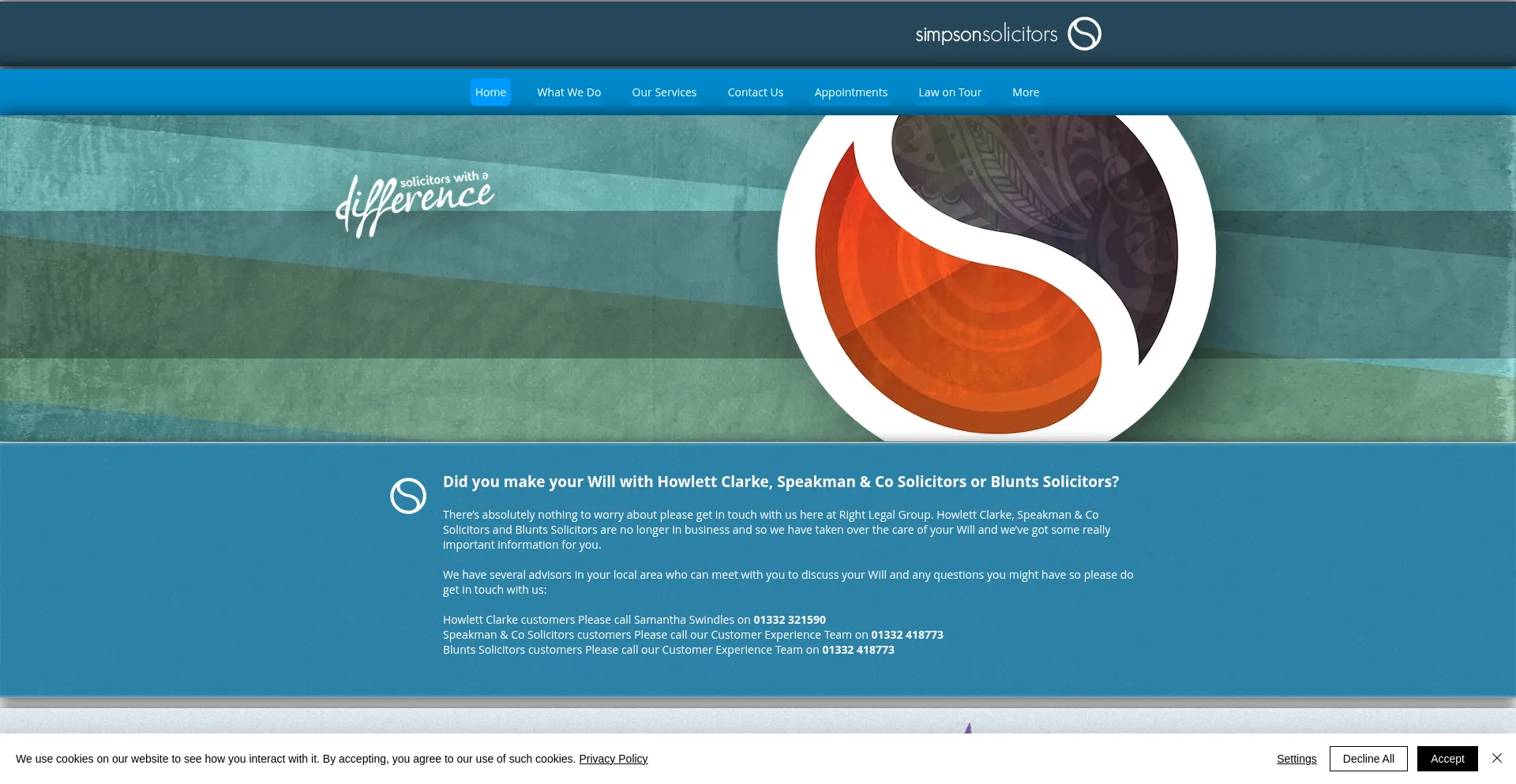Simpsonsolicitors.com Screenshot