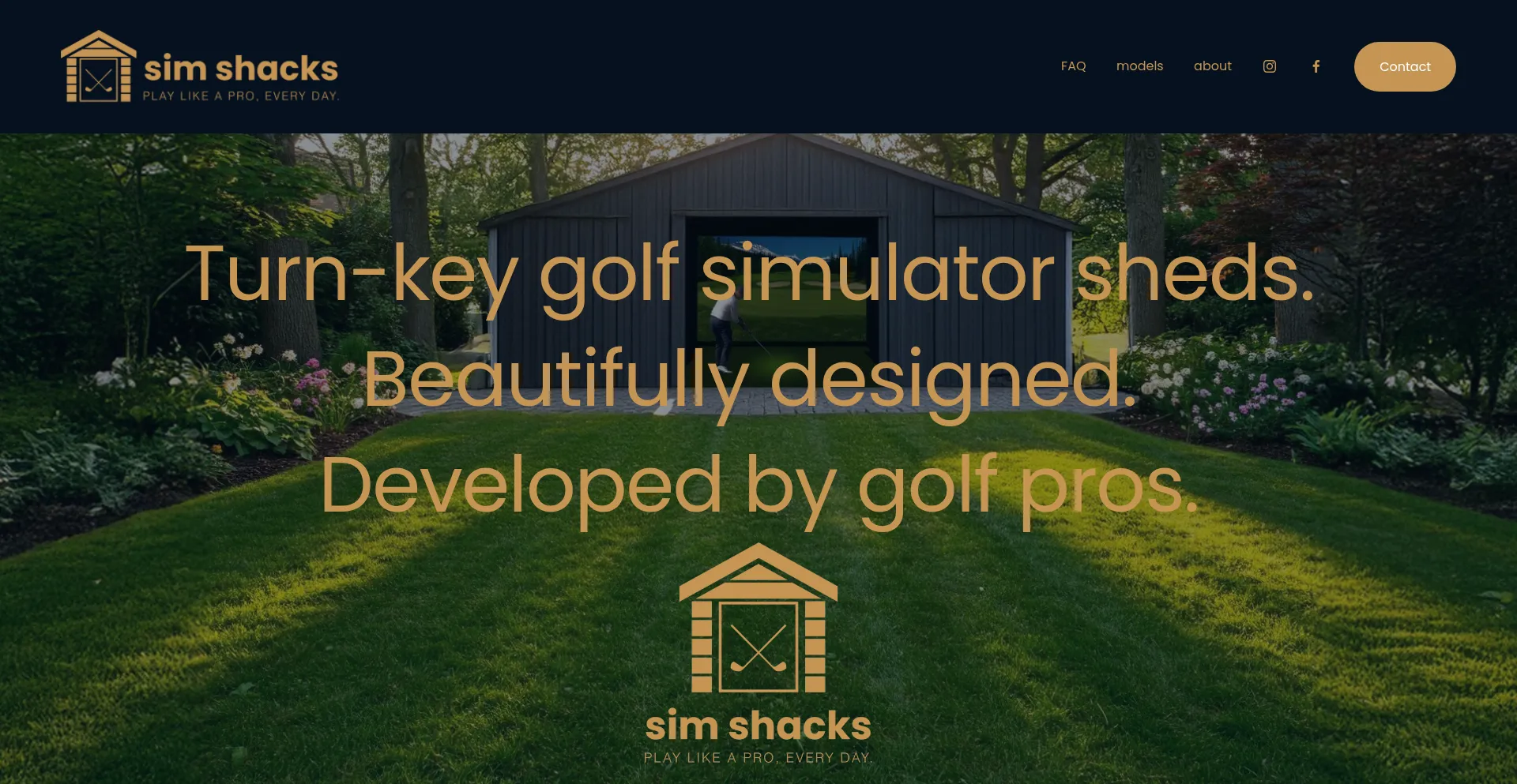 Website screenshot of Simshacks.com