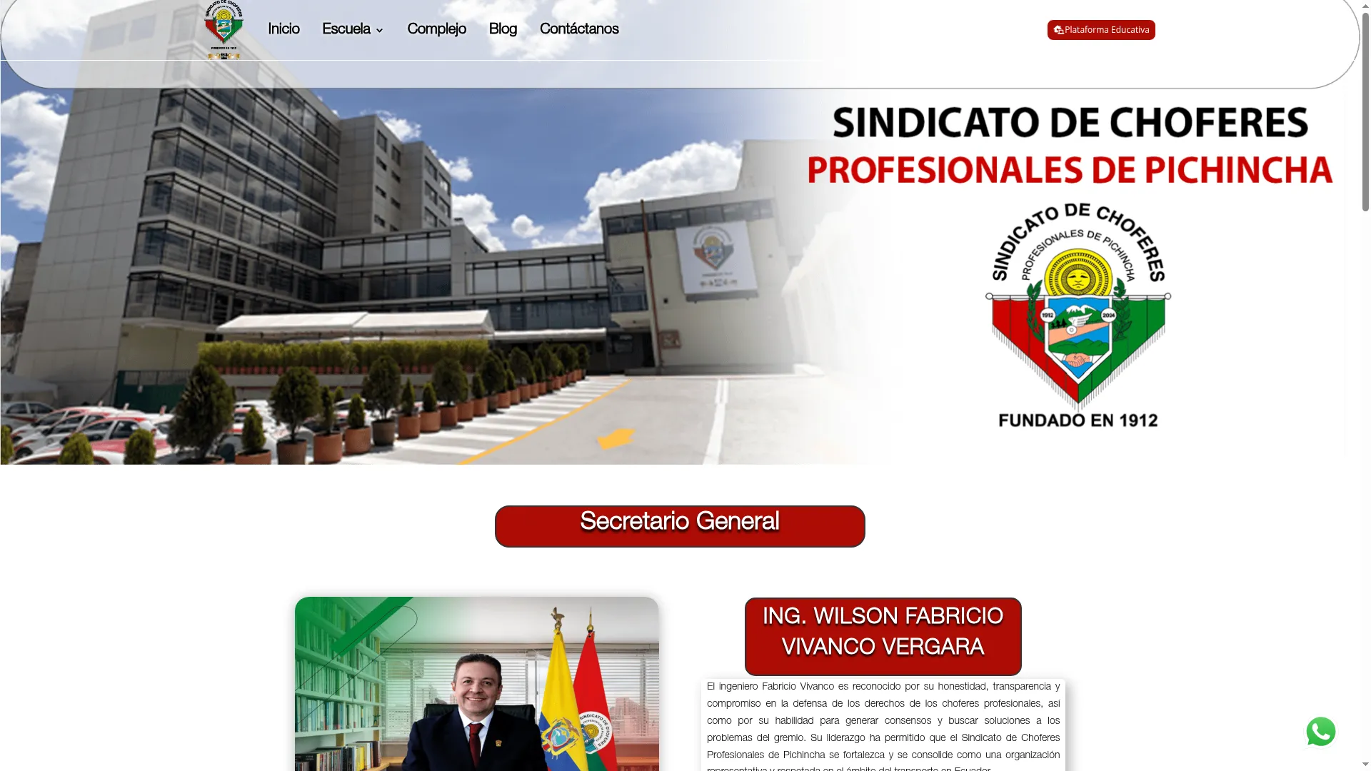 Sindicatodechoferespichincha.com