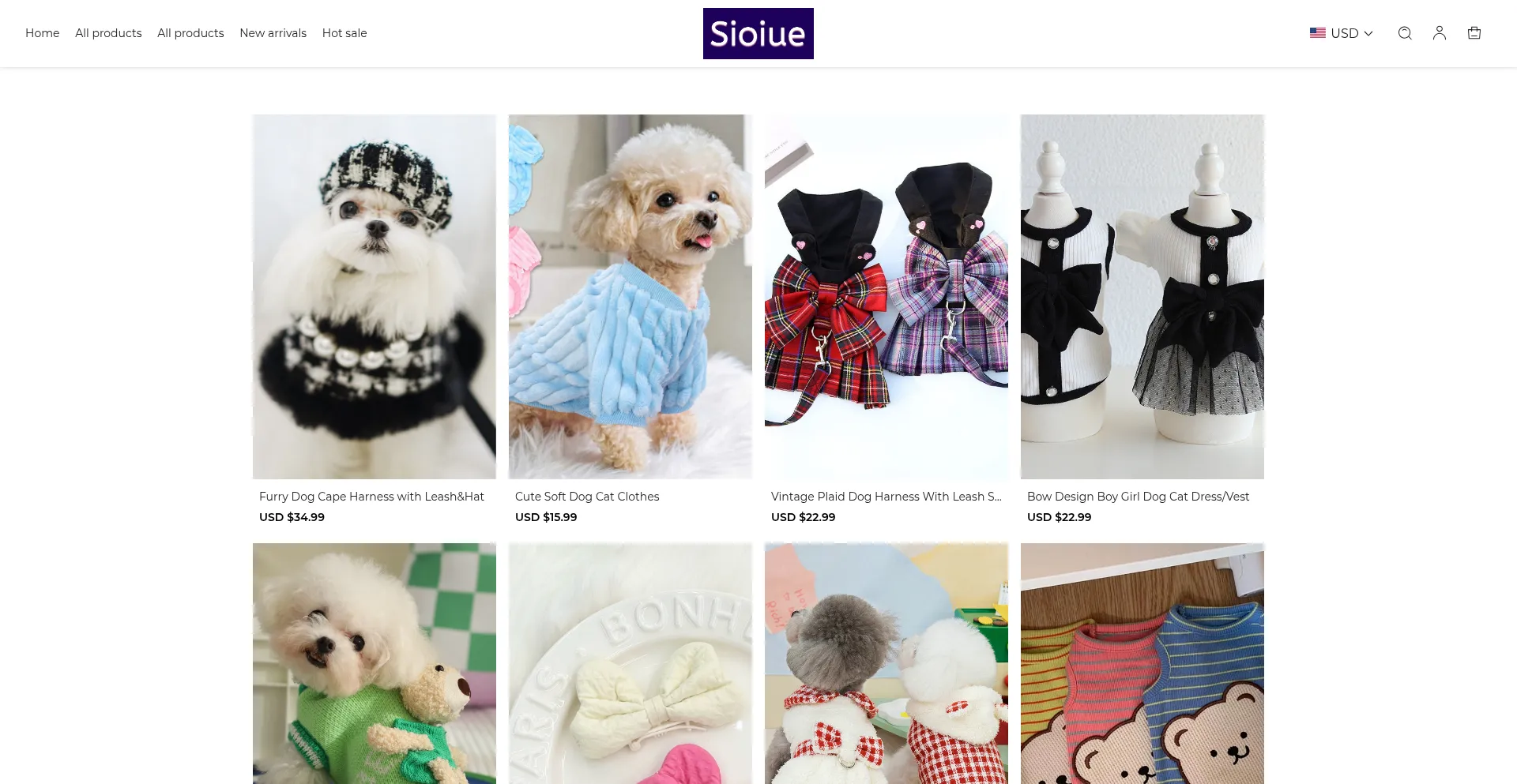 Website screenshot of Sioiue.com