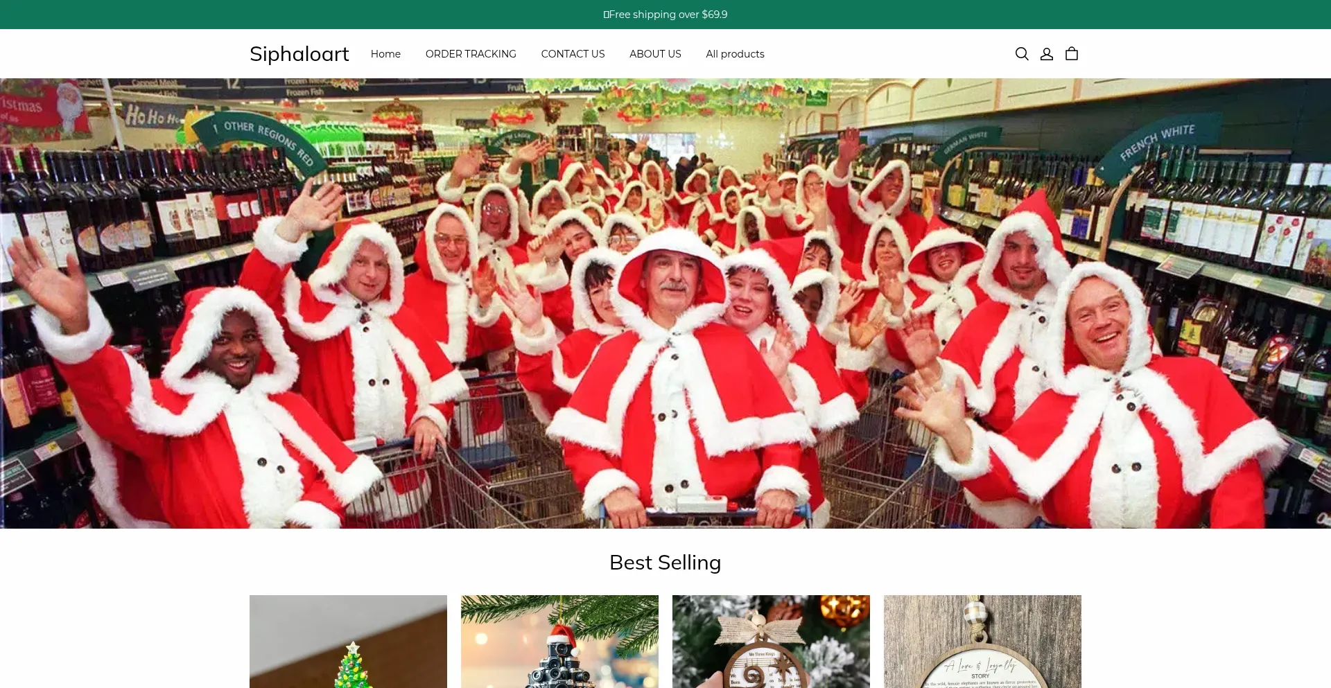 Website screenshot of Siphaloart.com
