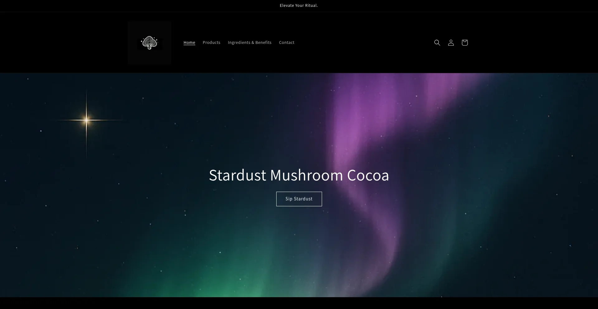 Sipstardust.co Screenshot