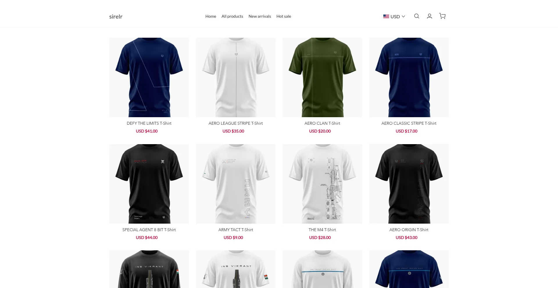 Website screenshot of Sirelr.com