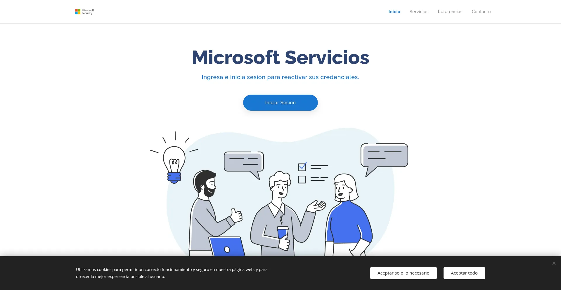 Website screenshot of Sistemasvrenovar.webnode.com.co