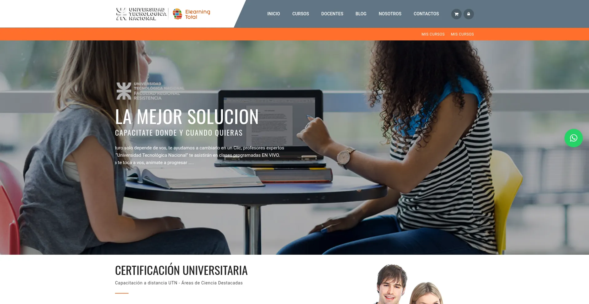 Website screenshot of Site.elearning-total.com
