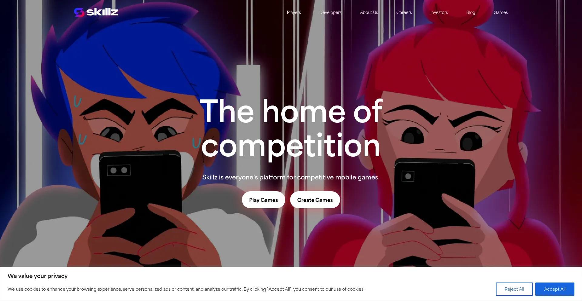 Skillz.com Screenshot