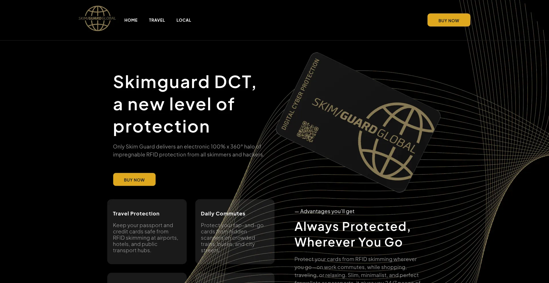 Website screenshot of Skimguard.com.au