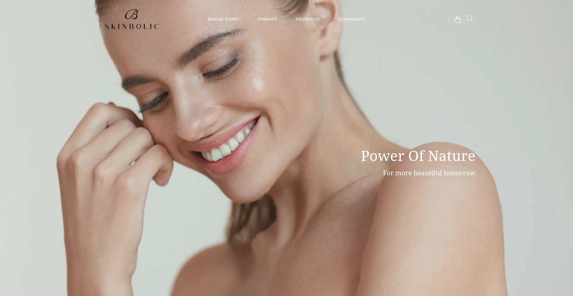 Website screenshot of Skinbolic.biz