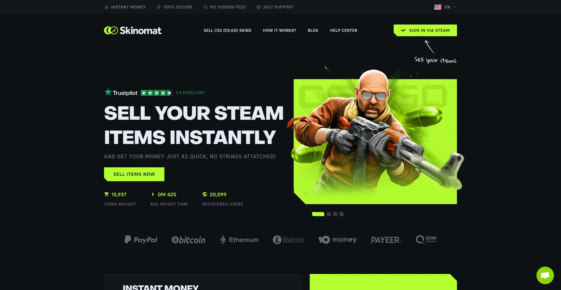 Skinomat.com Screenshot