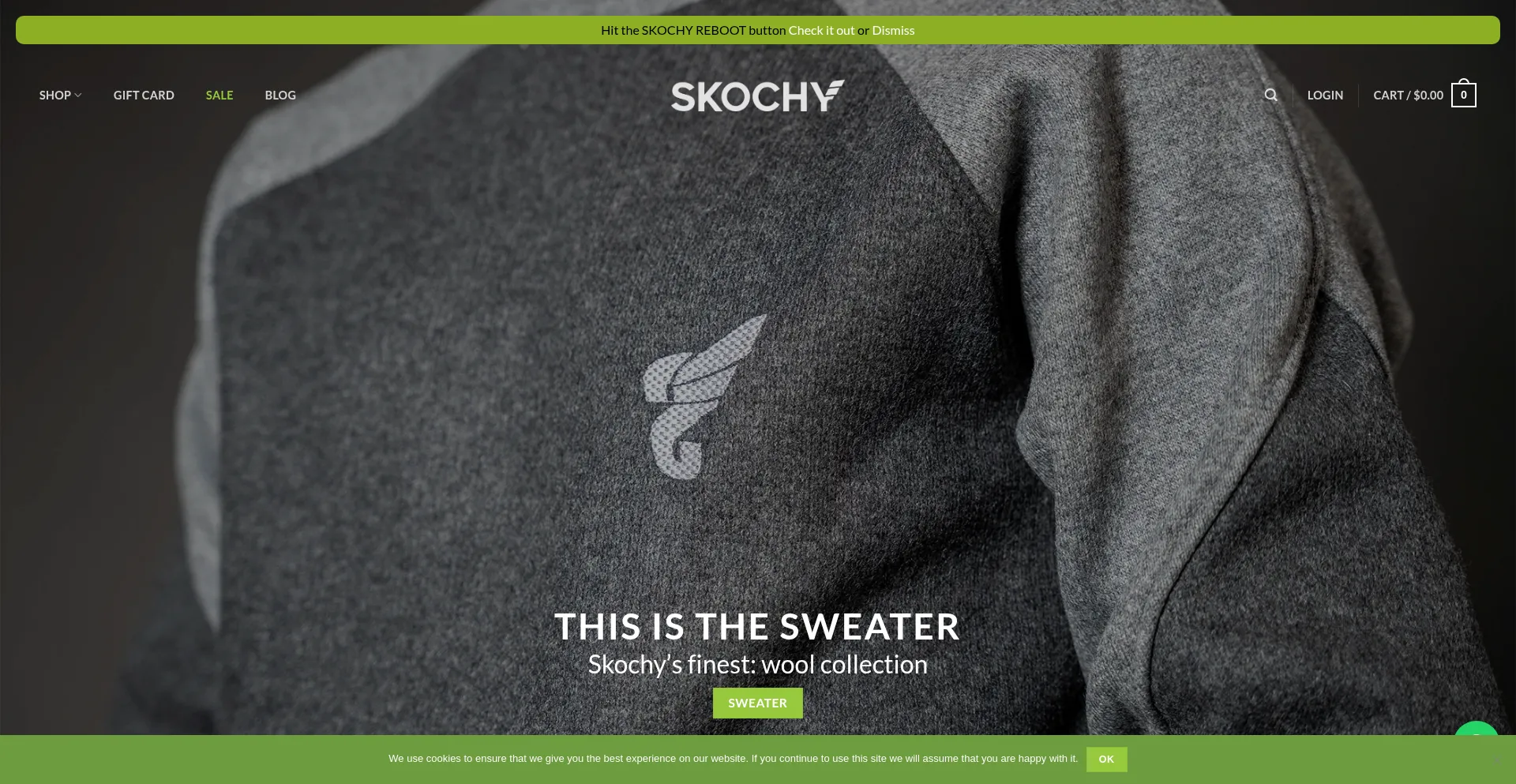 Website screenshot of Skochypstiks.com
