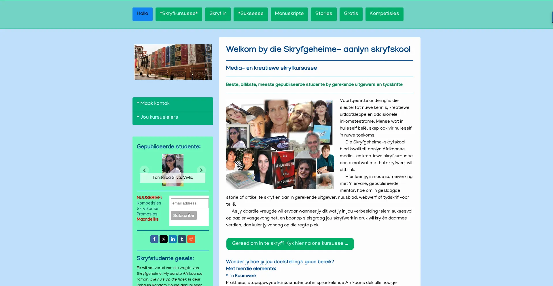 Skryfgeheime.com Screenshot