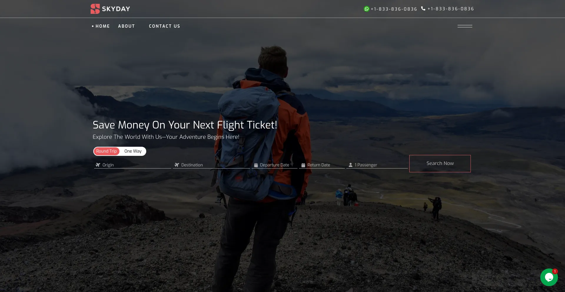 Skydaytravel.com Screenshot