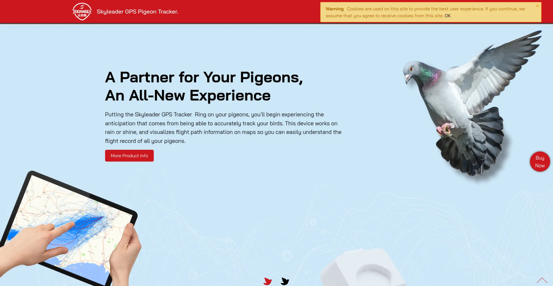 Website screenshot of Skyleader.com