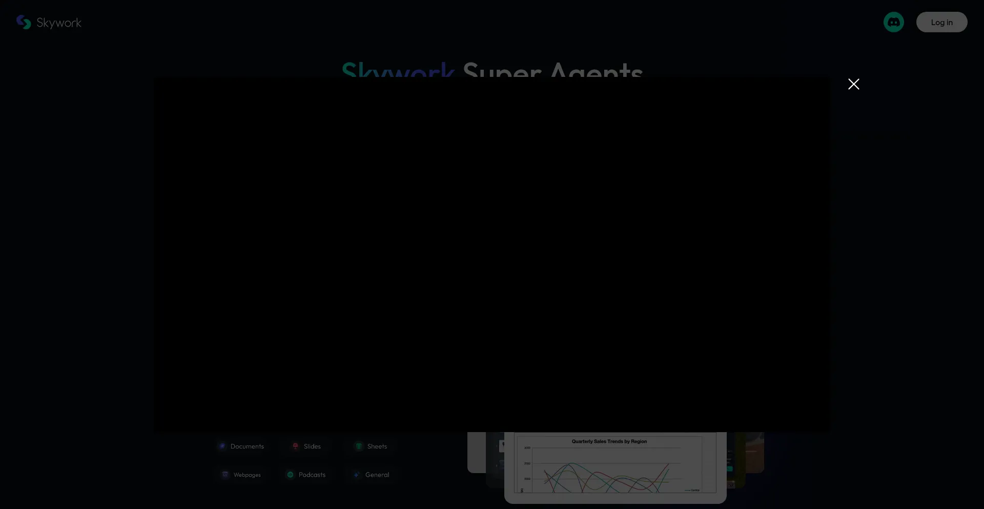 Website screenshot of Skywork.ai