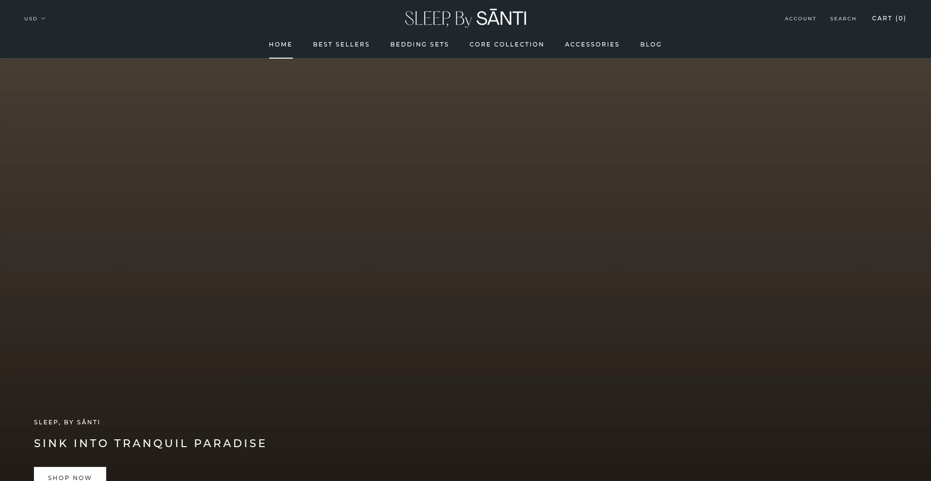 Sleepbysanti.co Screenshot