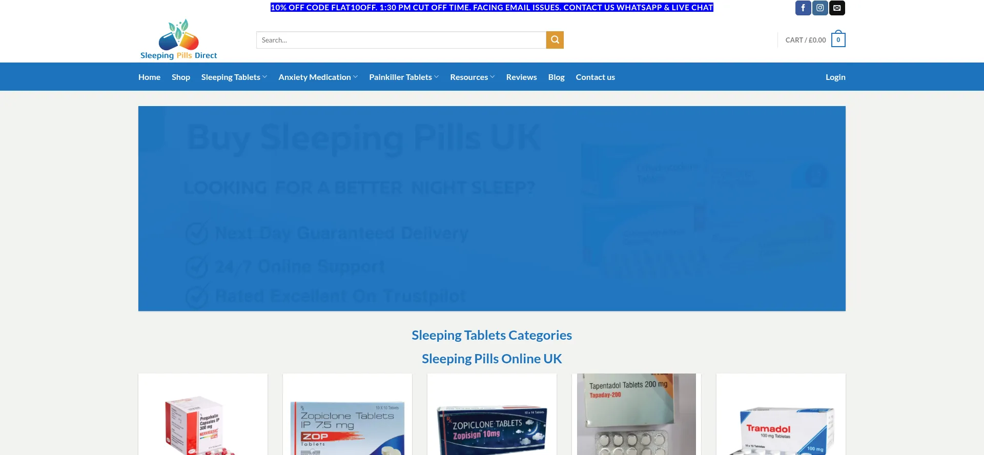 Website screenshot of Sleepingstabuk.shop