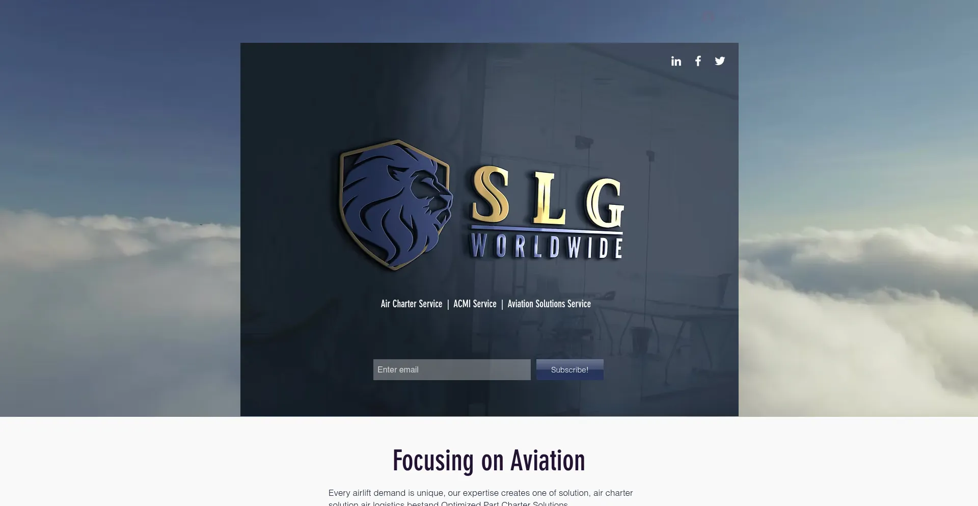 Website screenshot of Slgworldwide.net