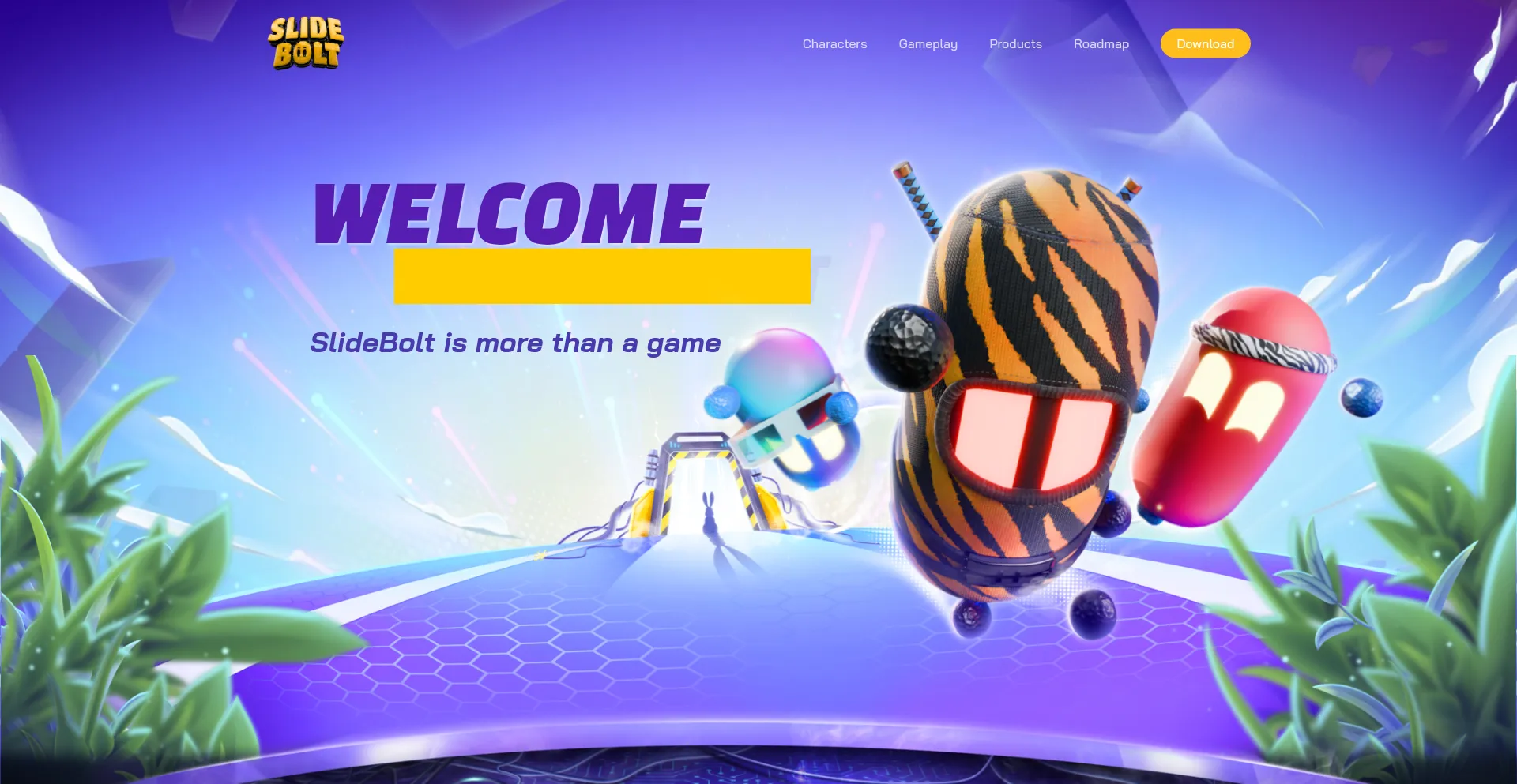 Website screenshot of Slide-bolt.io