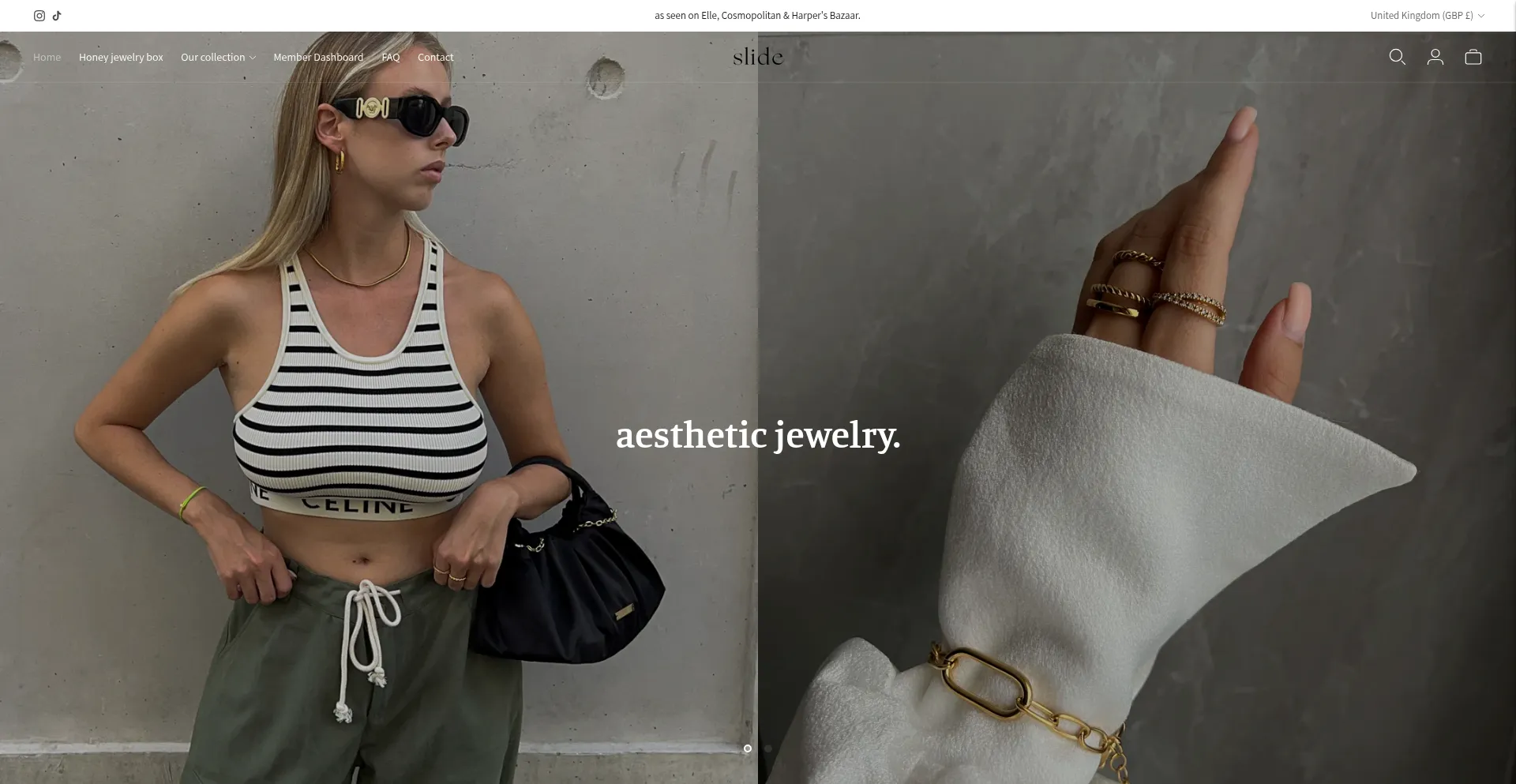 Slidejewels.co.uk Screenshot