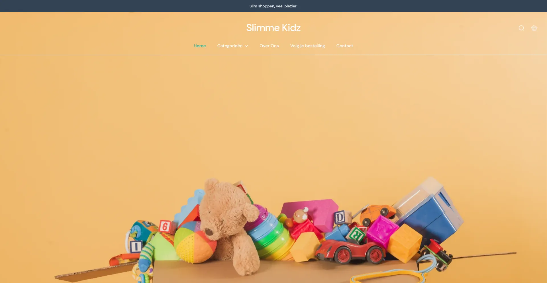 Website screenshot of Slimmekidz.nl