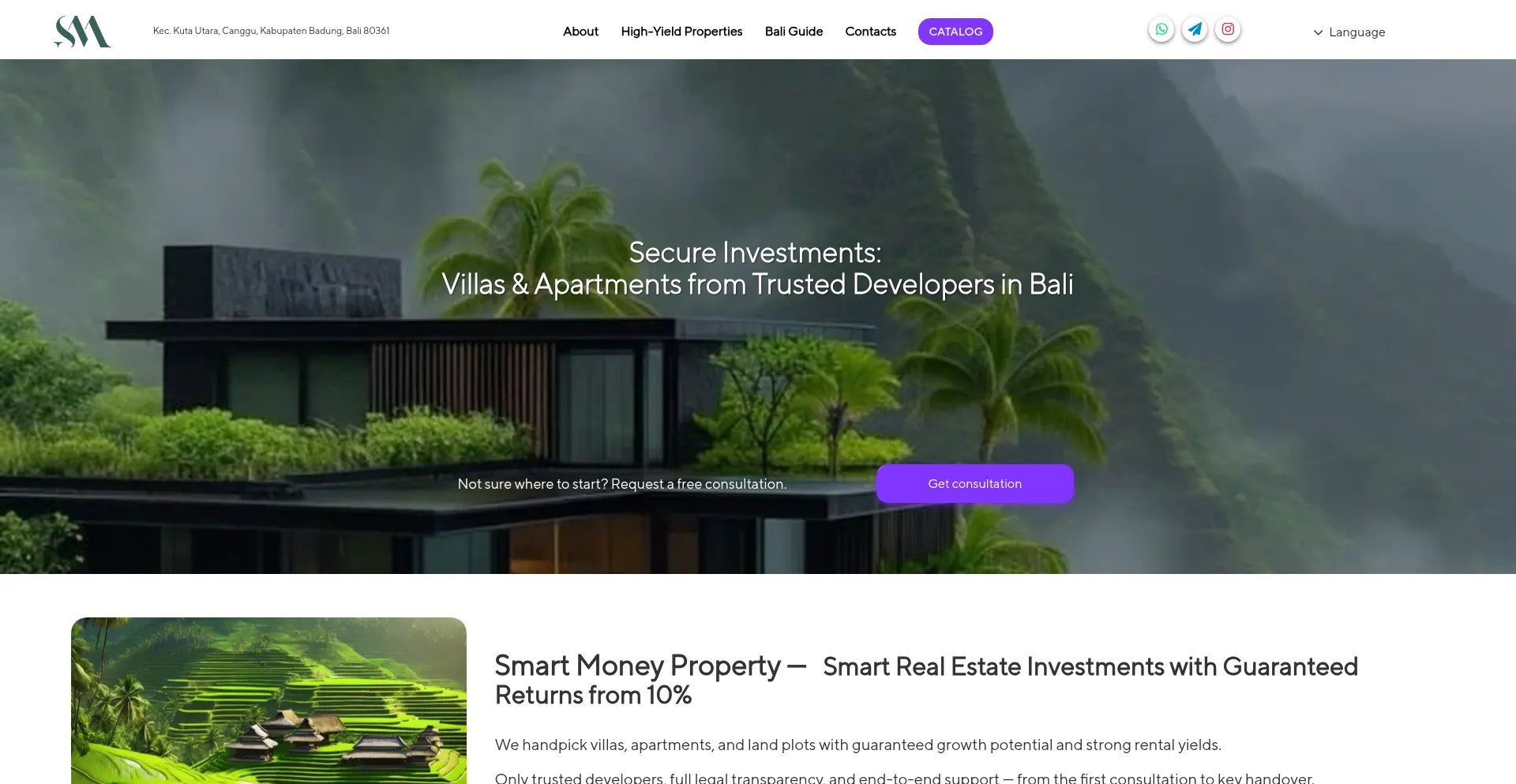 Website screenshot of Sm-investment.com