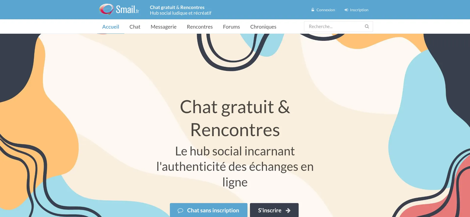 Website screenshot of Smail.fr