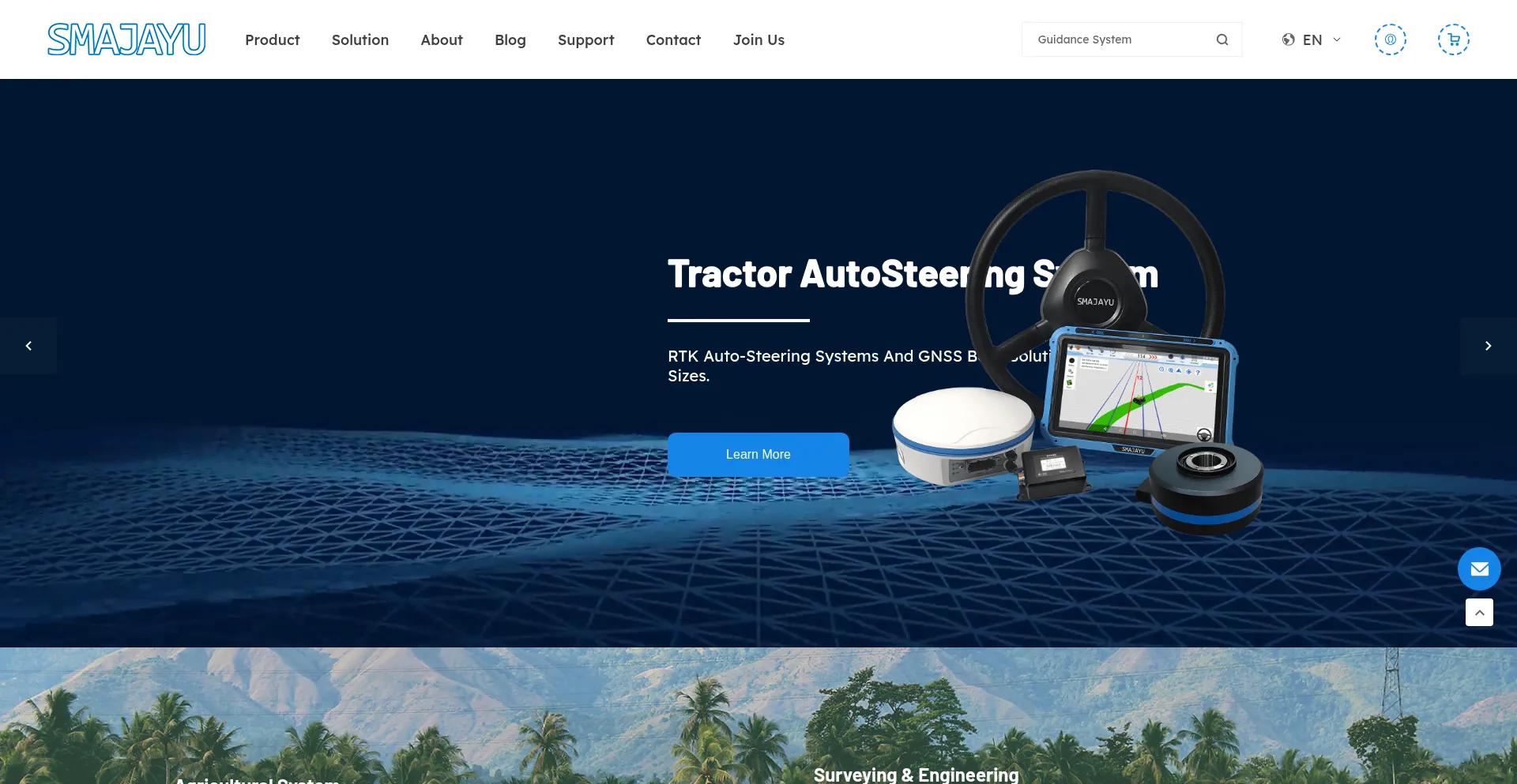 Website screenshot of Smajayu.com