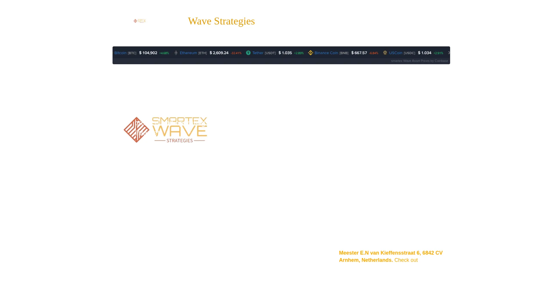 Website screenshot of Smartexwavestrategies.com