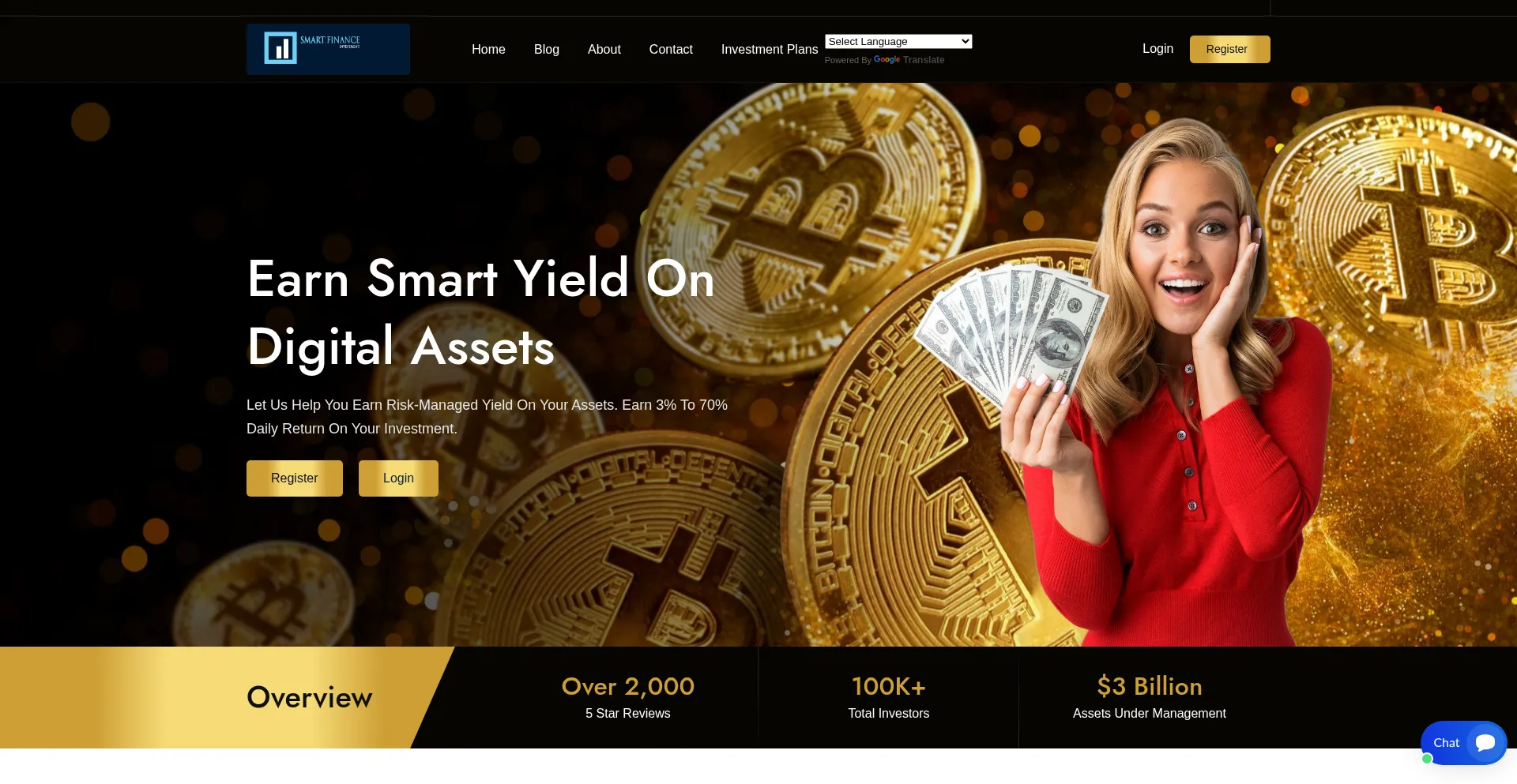 Website screenshot of Smartfinanceinvestment.com