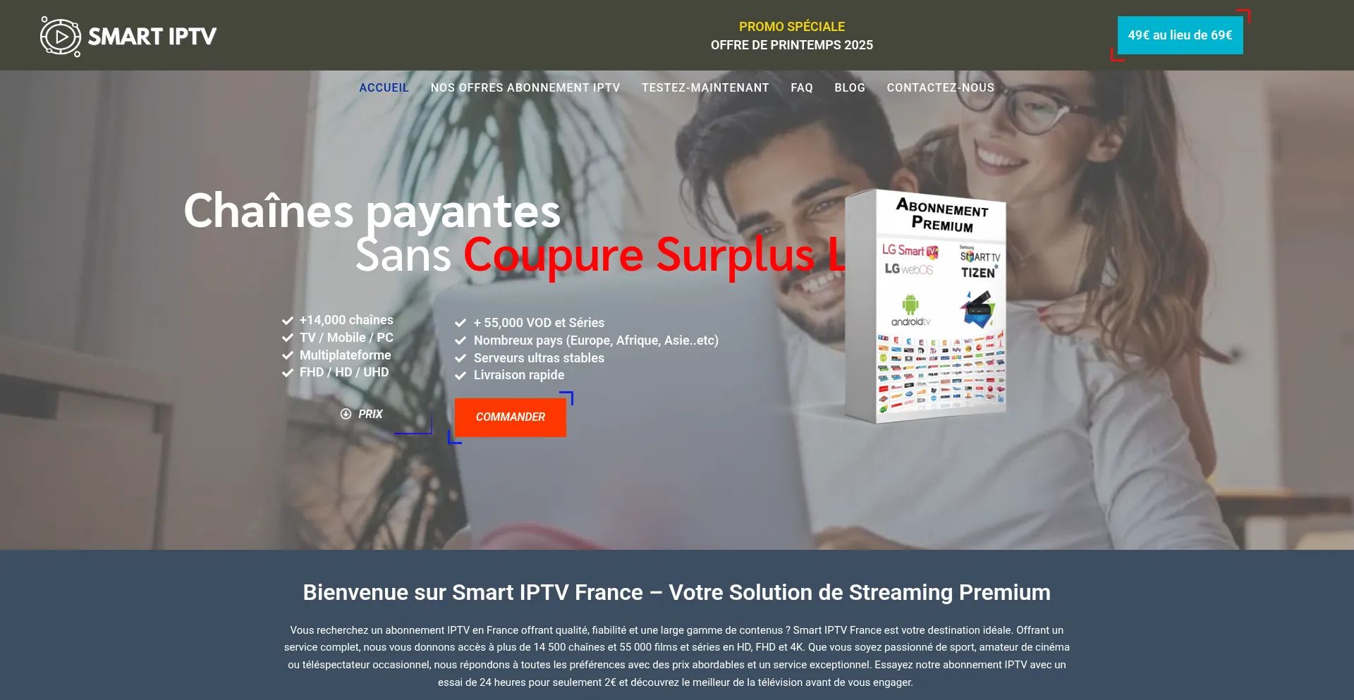 Smartiptv-france.com Screenshot