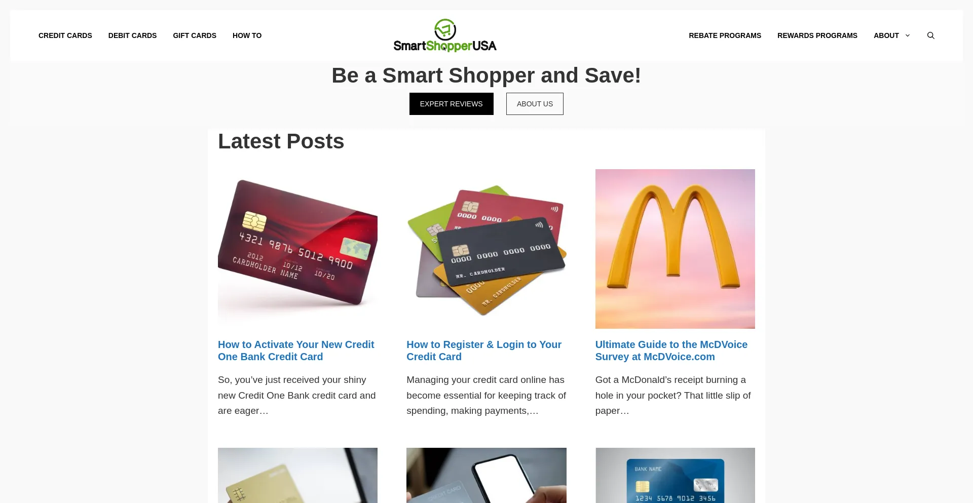 Website screenshot of Smartshopperusa.com
